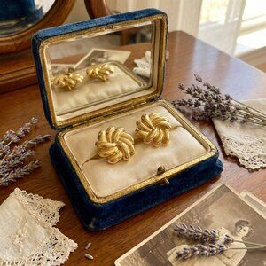 90s Vintage Press-On Earrings | Retro Clip On Earrings | No Piercing Earrings